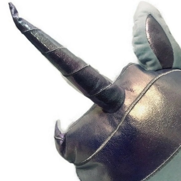 Justice Shimmer Unicorn Head Jumbo Big Pillow 23” - Picture 5 of 5